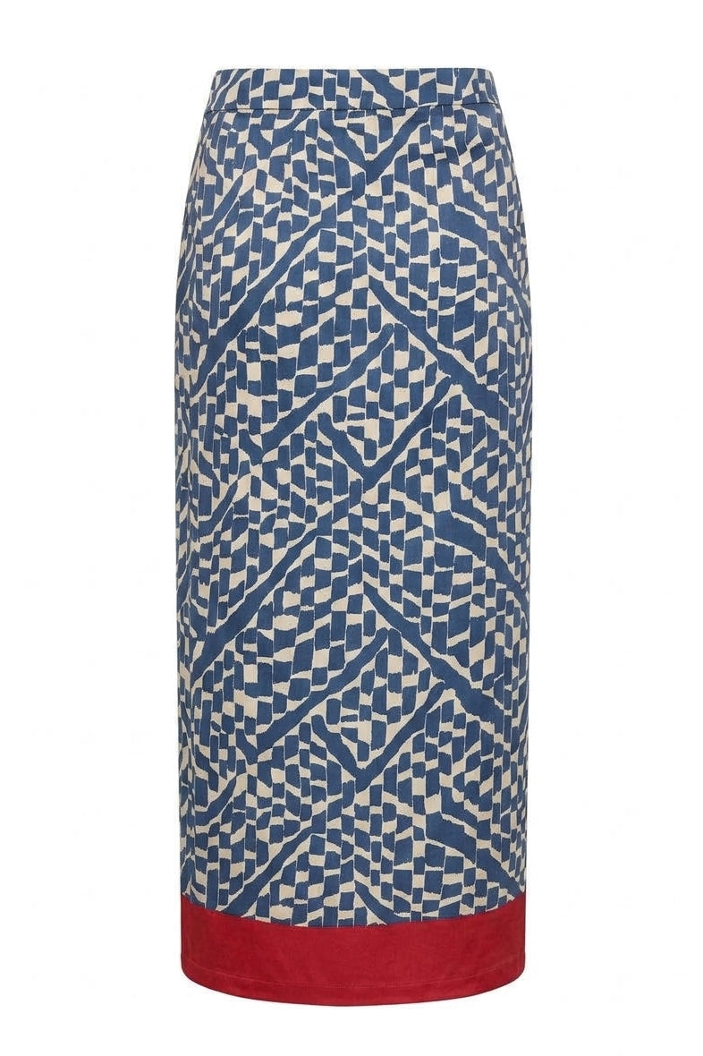 ALGERIA WRAP SKIRT - PETROL
