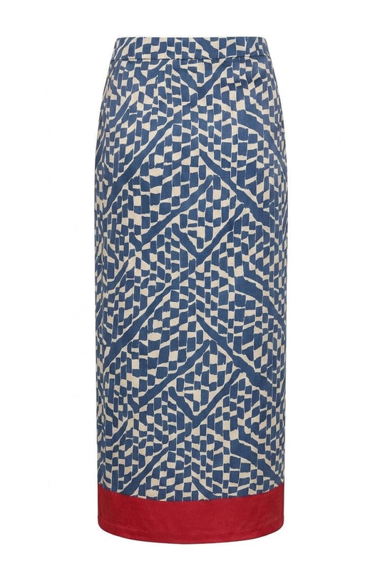 ALGERIA WRAP SKIRT - PETROL