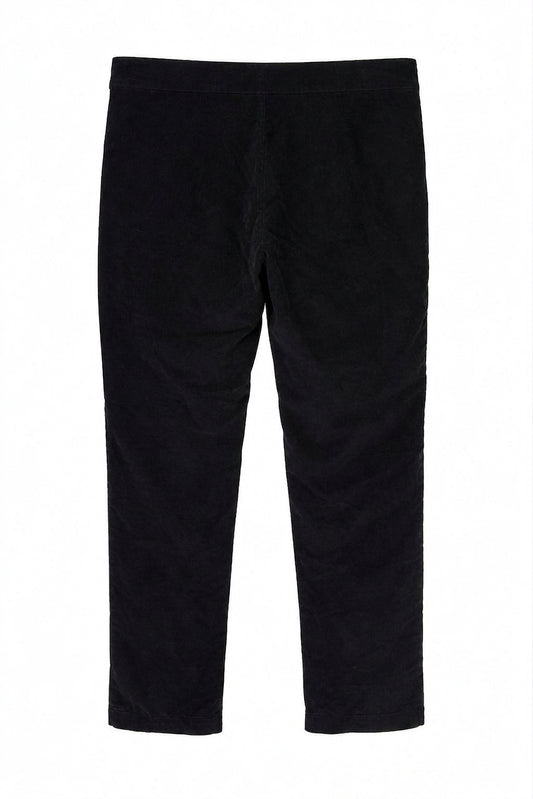 COTTON VELVET CROP LEG PANT