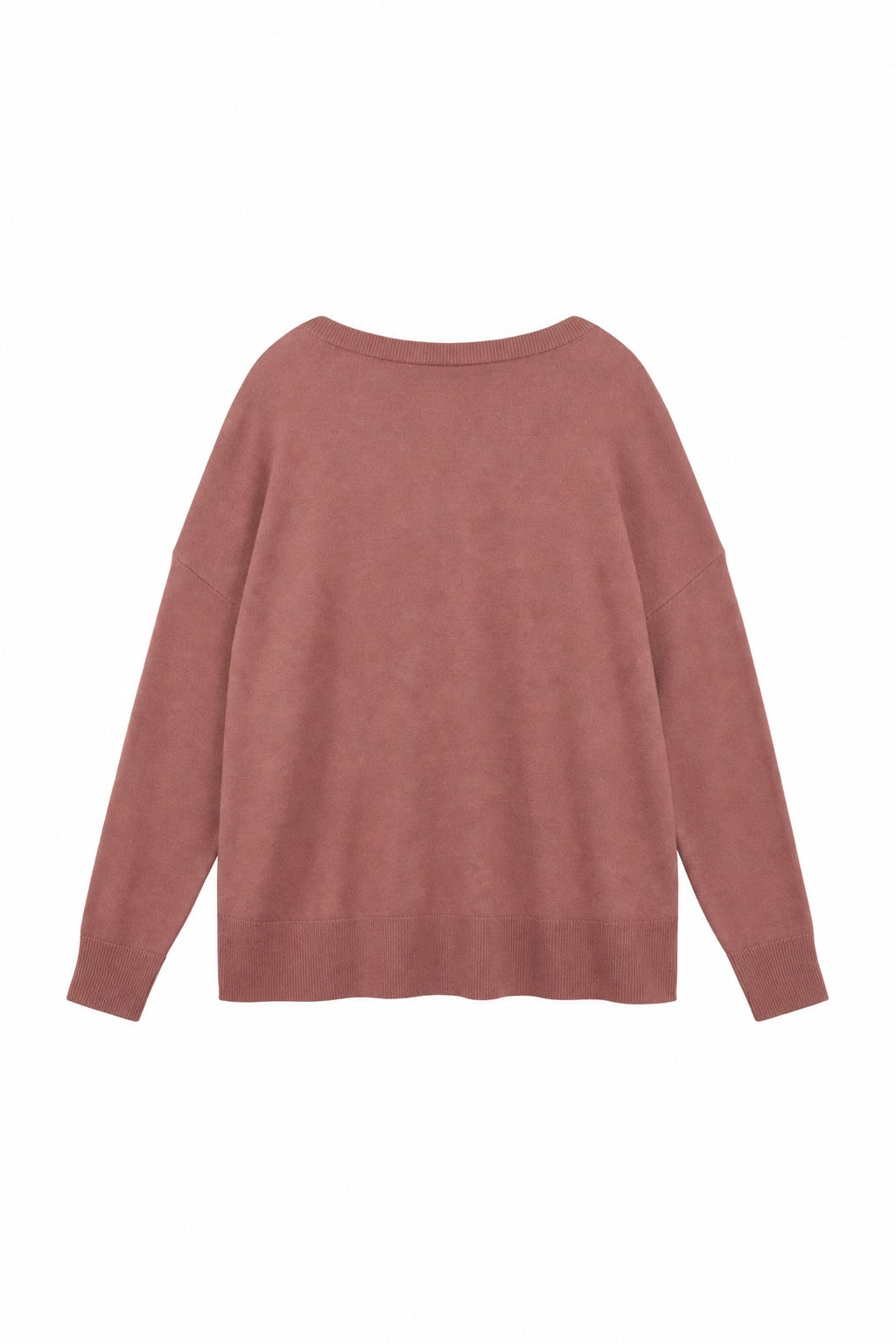 Knit Sweater -BRICK