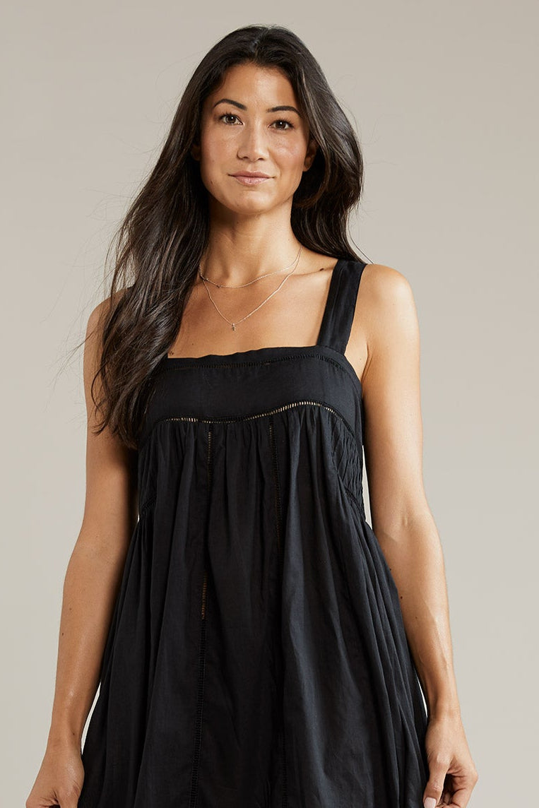 INTO THE FREY PINAFORE TOP - Black