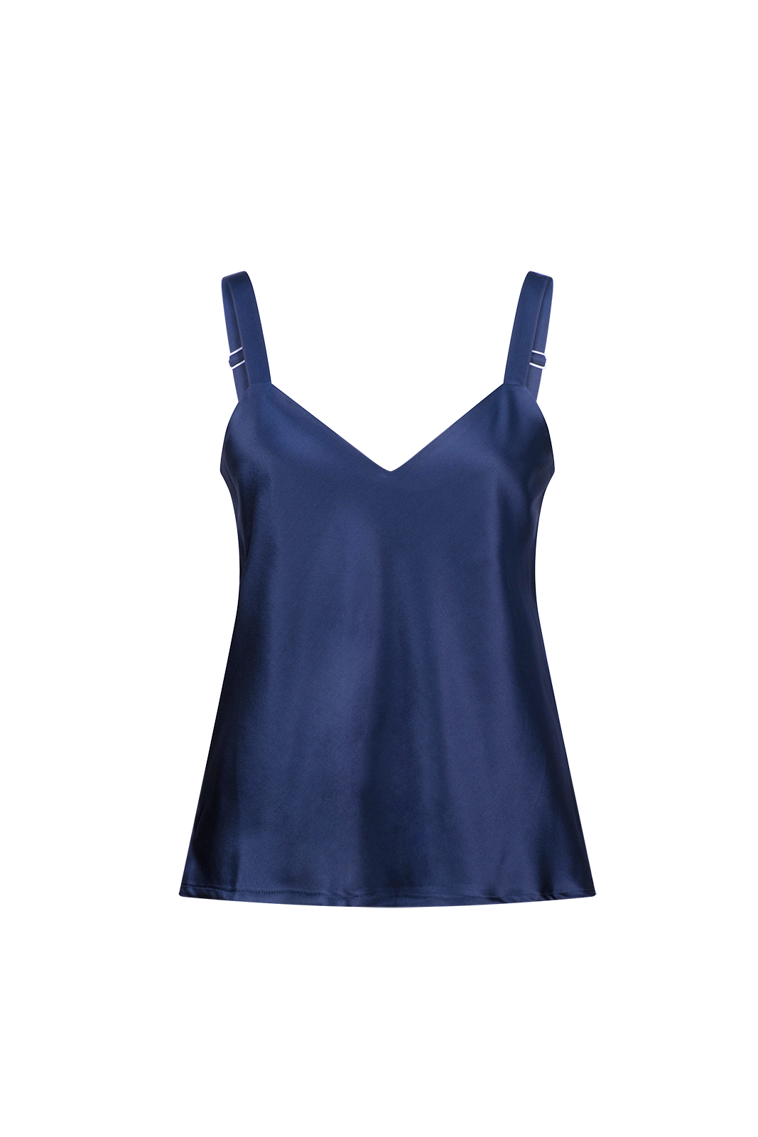 LIGHTNESS OF BEING SILK BIAS CAMI MIDNIGHT