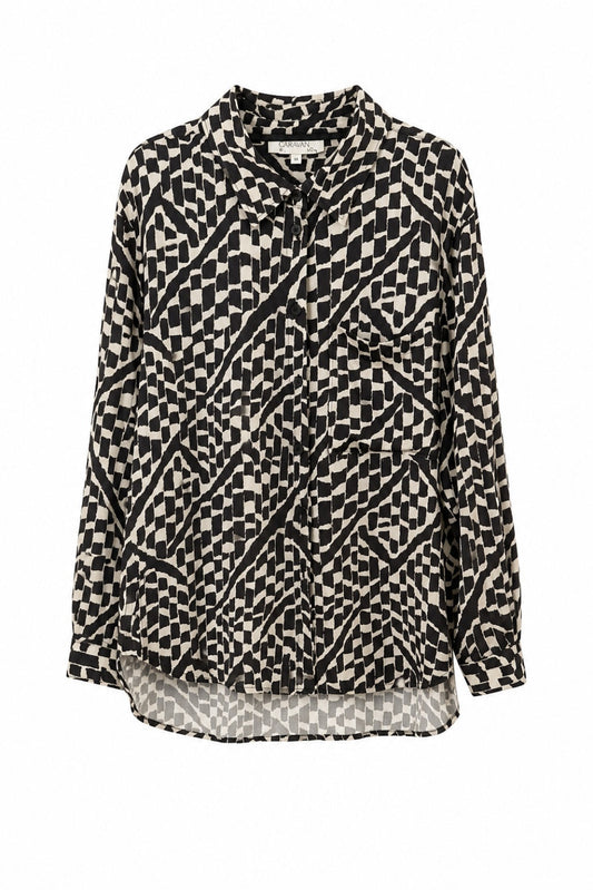 ALGERIA SLOUCH SHIRT- Black