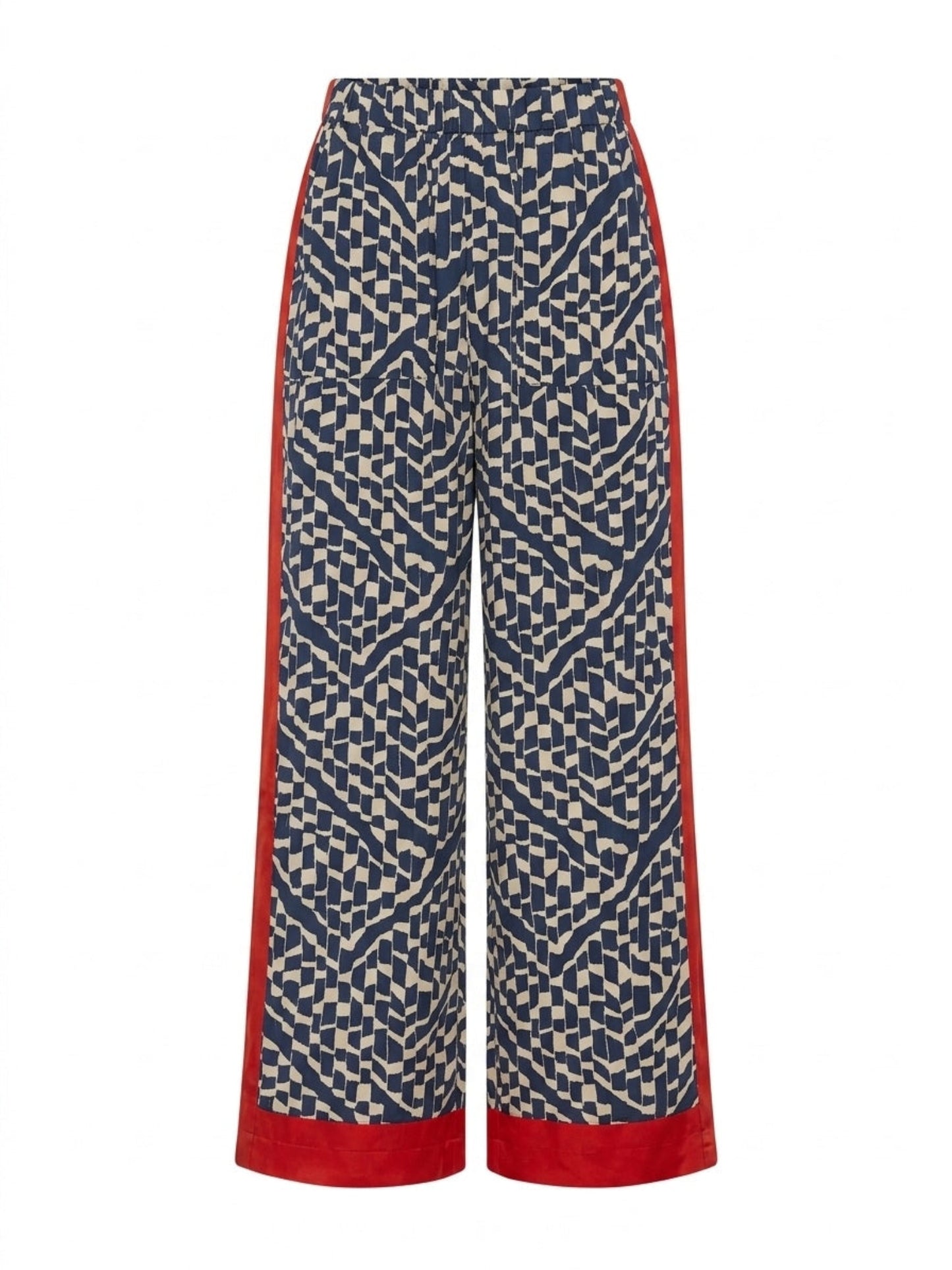 ALGERIA SLOUCH PANT- PETROL/IVORY