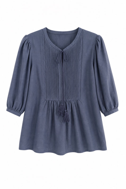 TIBI BLOUSE - PETROL