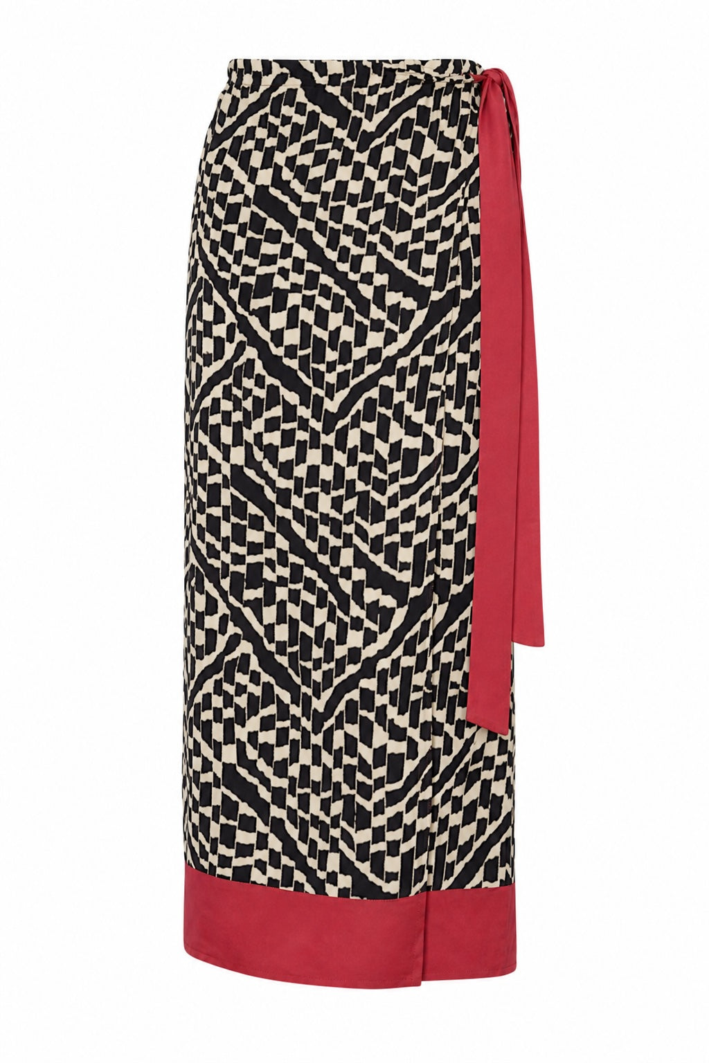 ALGERIA WRAP SKIRT- BLACK
