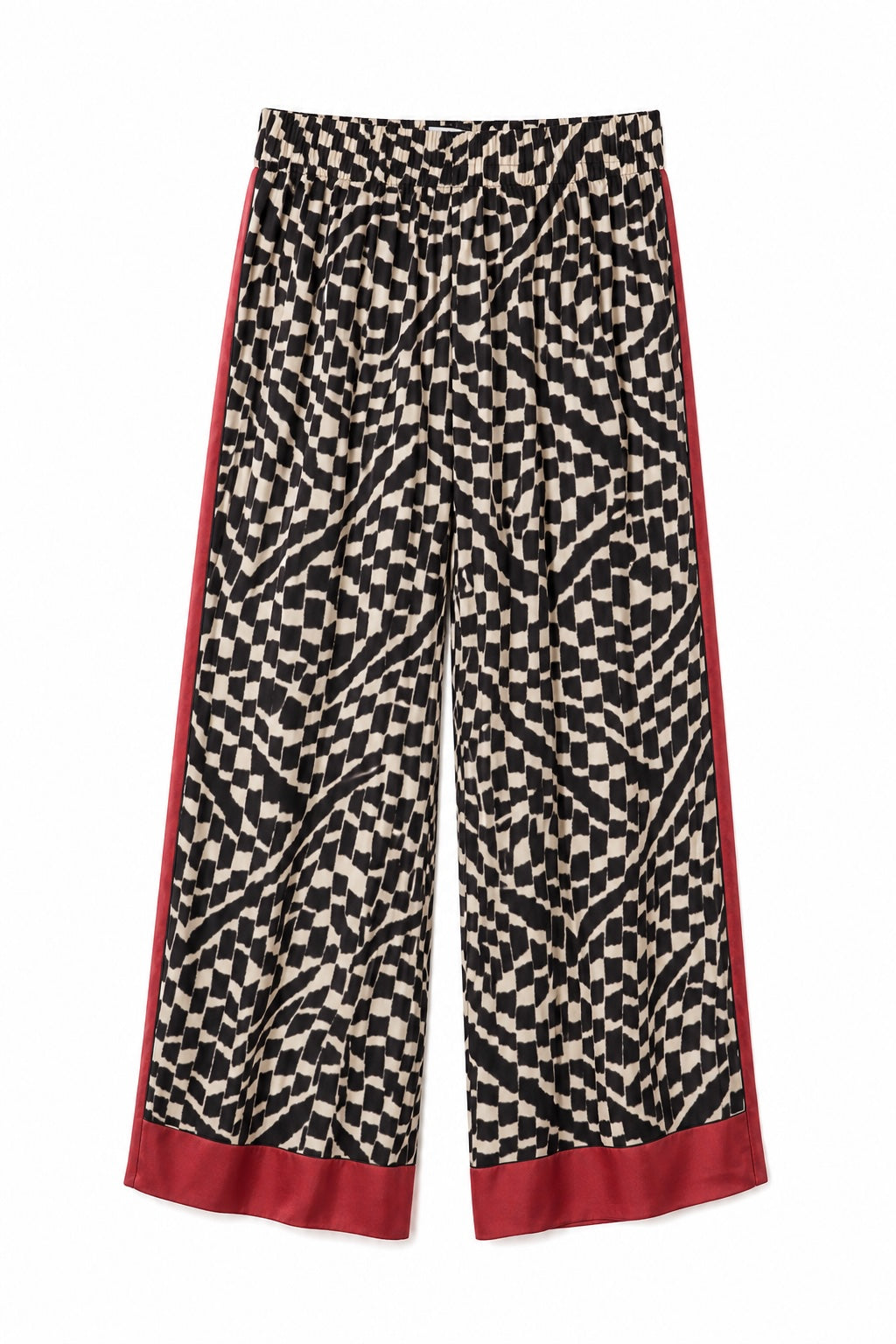 ALGERIA SLOUCH PANT- BLK/IVORY