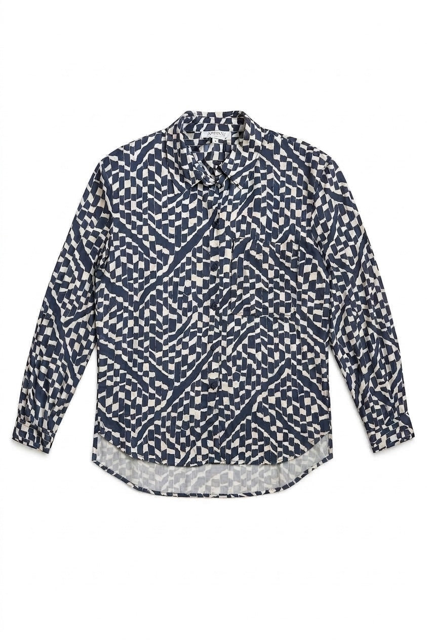 ALGERIA SLOUCH SHIRT- PETROL