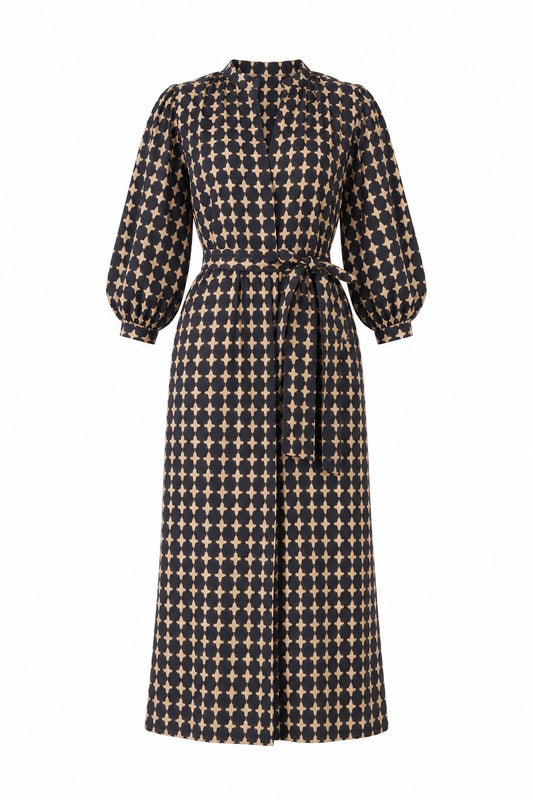 STELLA SHIRT DRESS -BLACK