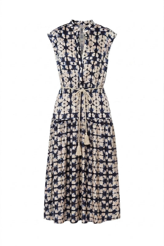 ADELINE  SILK DRESS Cleo print