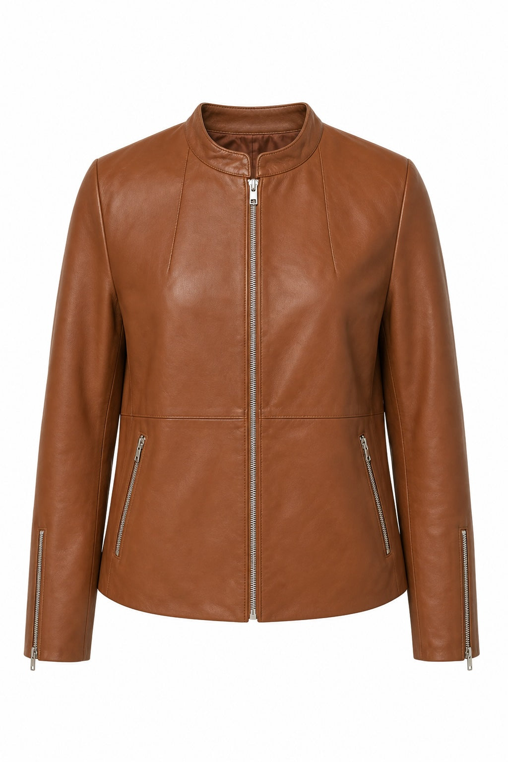 HUDSON LEATHER BOMBER JACKET HUSK