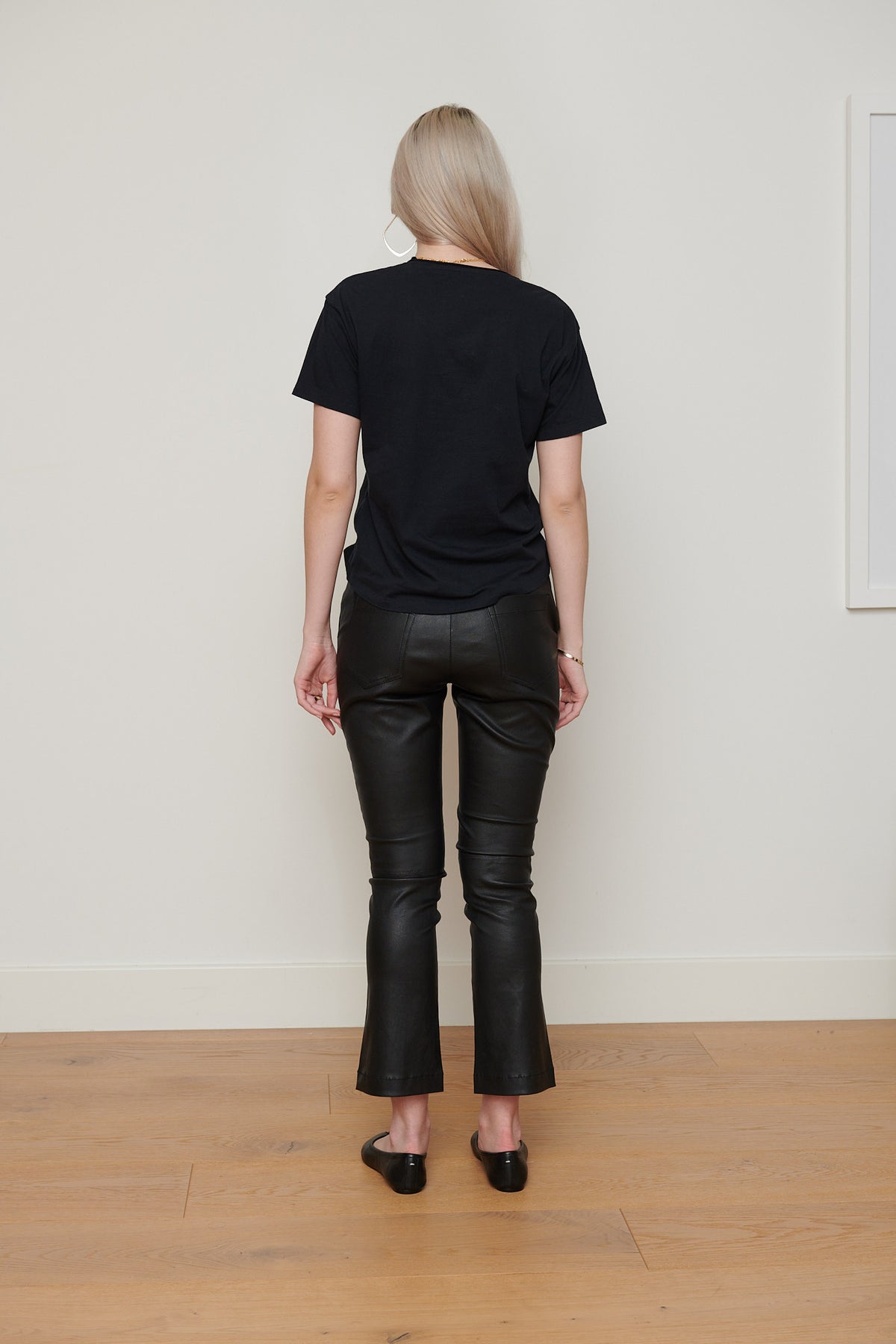 MOON PRINT SHORT SLEEVE T-SHIRT - Black