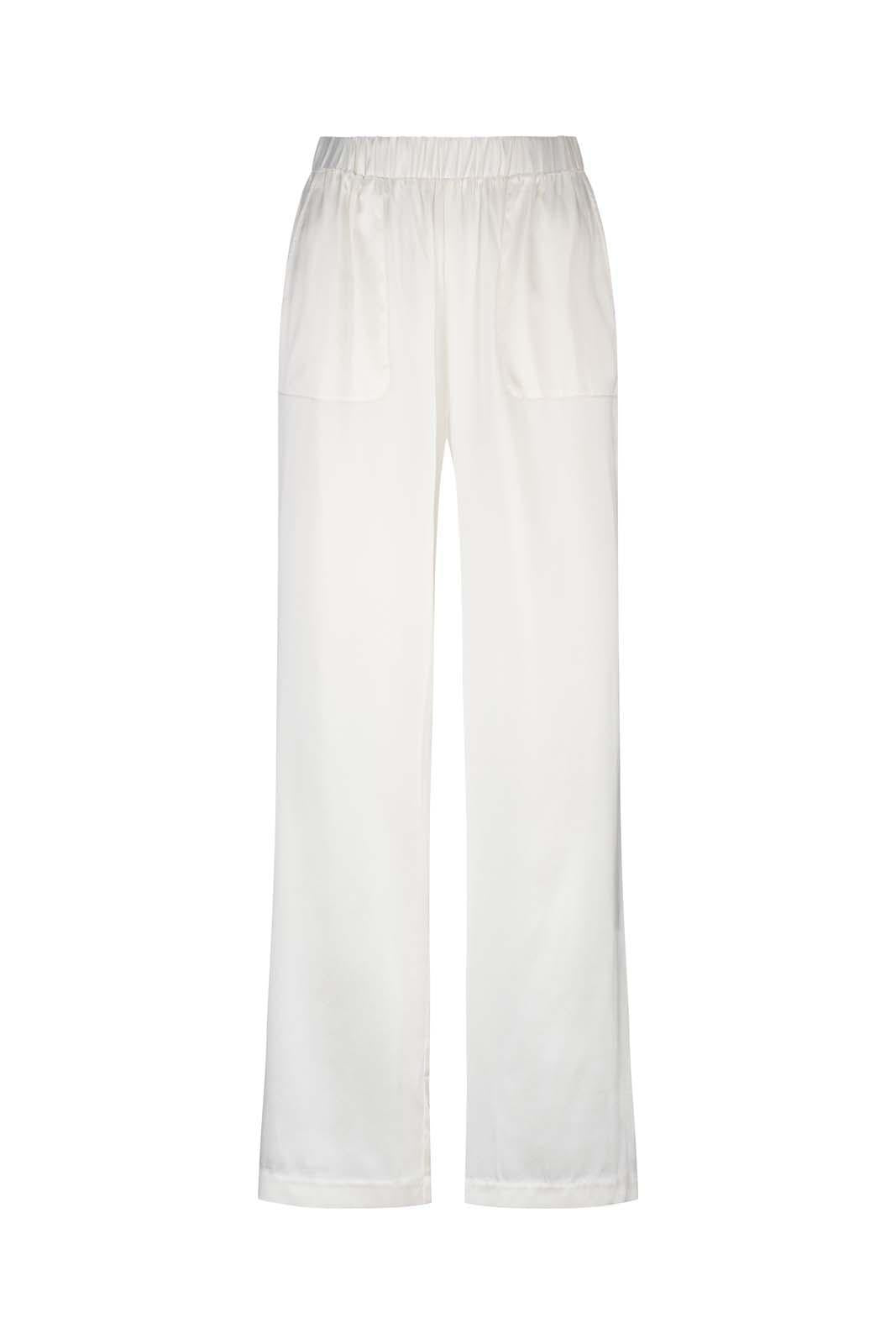 LIGHTNESS OF BEING SILK SLOUCH PANT Ivory