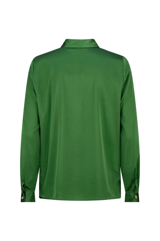 LIGHTNESS OF BEING SILK CLASSIC SHIRT FOREST