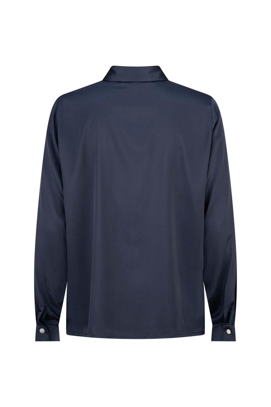 LIGHTNESS OF BEING SILK CLASSIC SHIRT BLACK