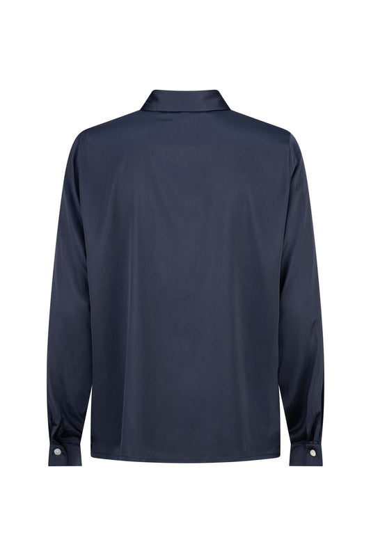 LIGHTNESS OF BEING SILK CLASSIC SHIRT BLACK
