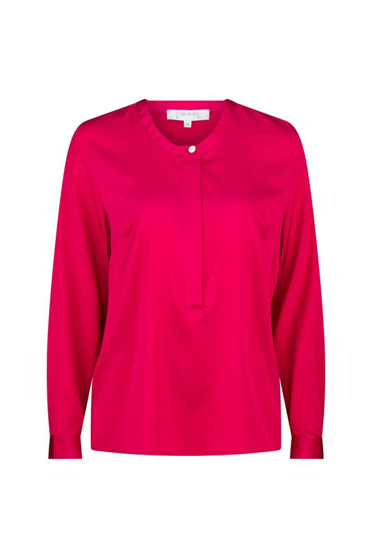 LIGHTNESS OF BEING SILK BLOUSE Beetroot