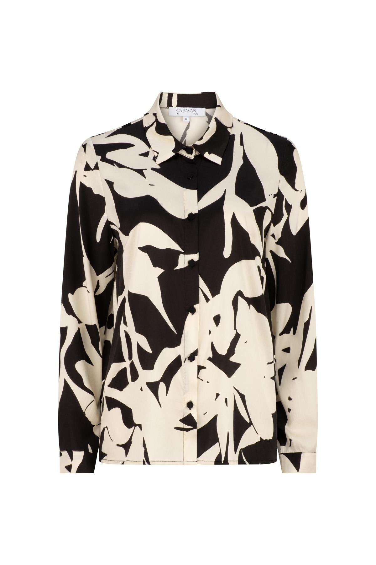 VINCENT CLASSIC SILK SHIRT BLACK