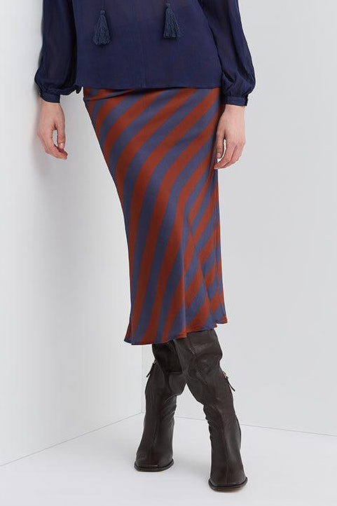 MOONSHADOW SILK BIAS SKIRT