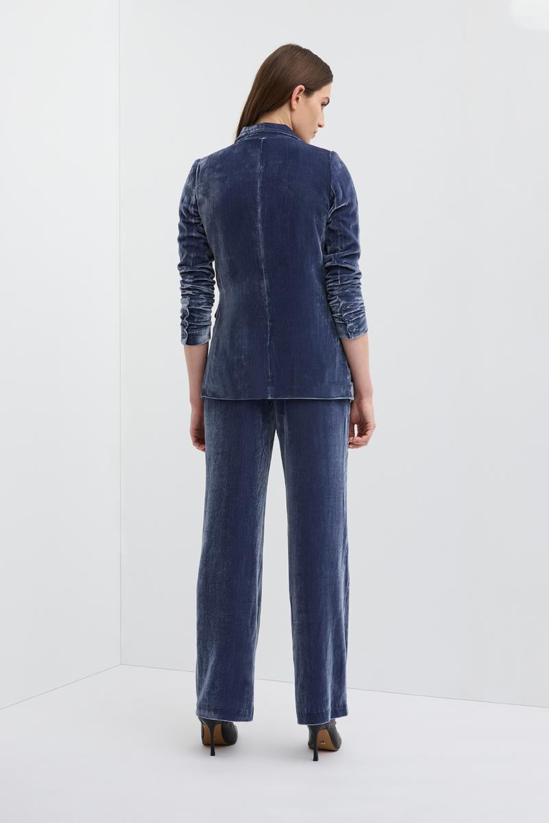 VALENTINE VELVET SLOUCH PANT - MIDNIGHT