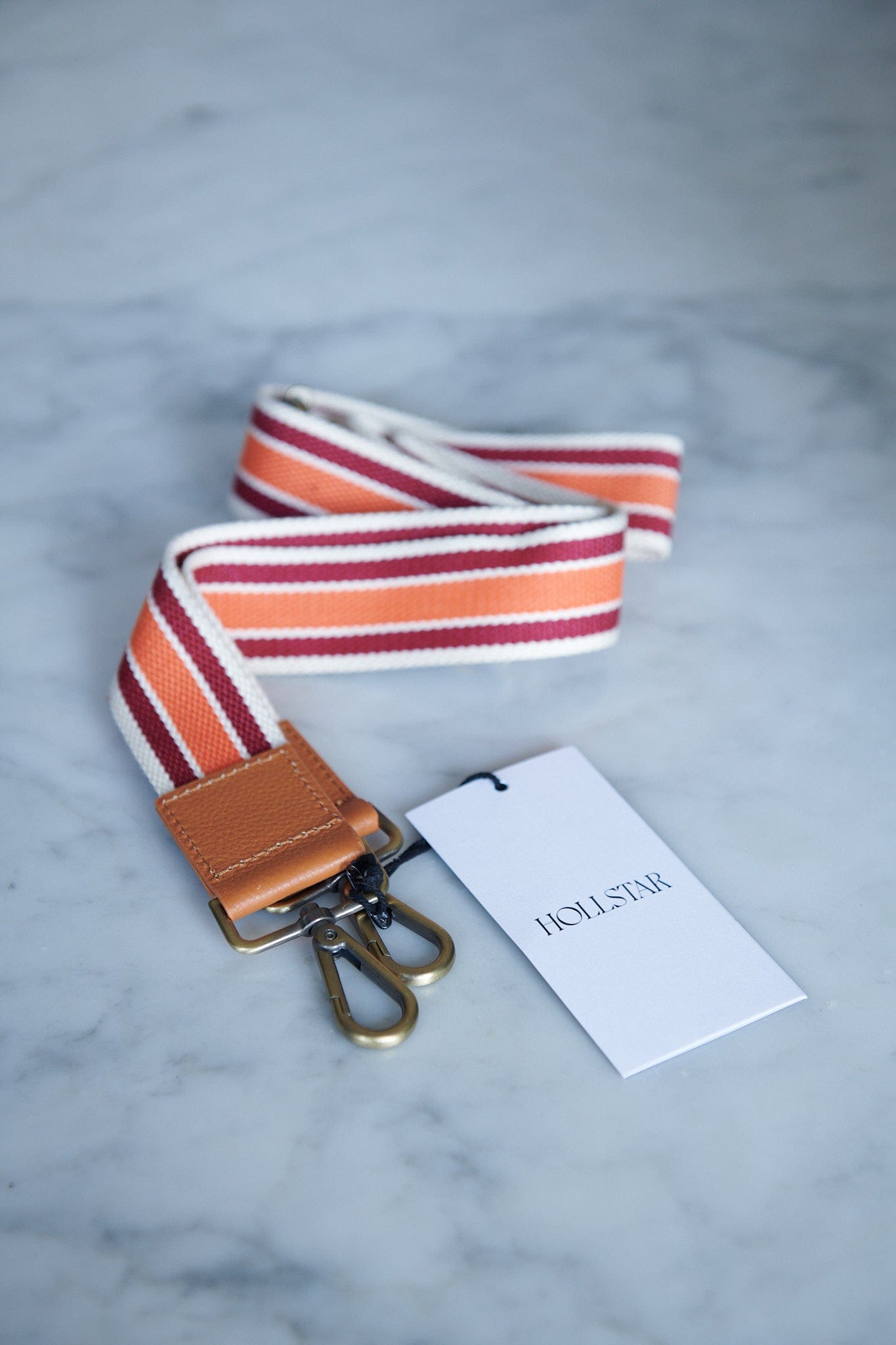 Caravan + Co Bags One size / Orange Stripe Webbing Stripe Shoulder Strap