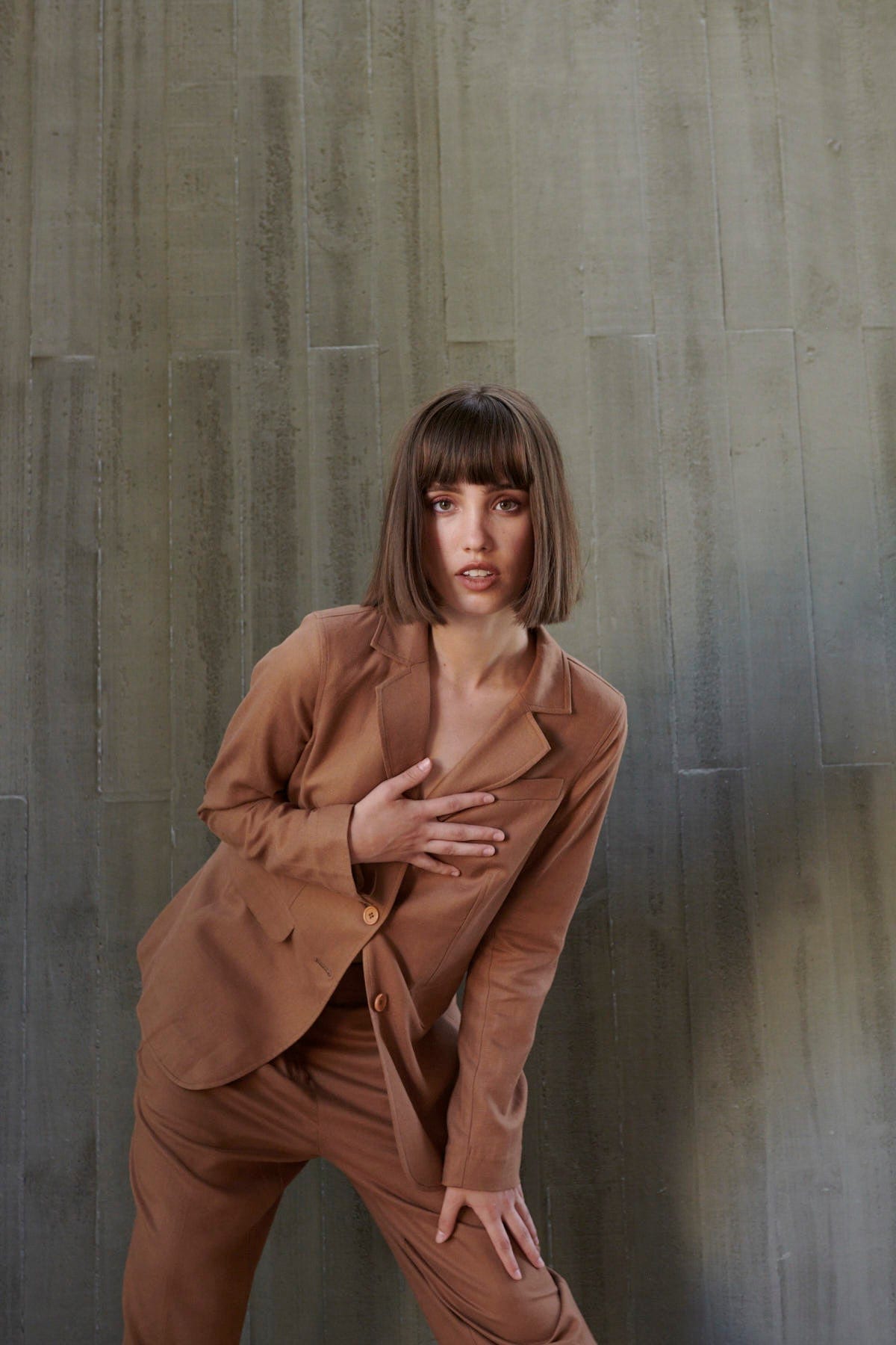 Caravan + Co Coats & Jackets Bria Linen Viscose Jacket - Cinnamon