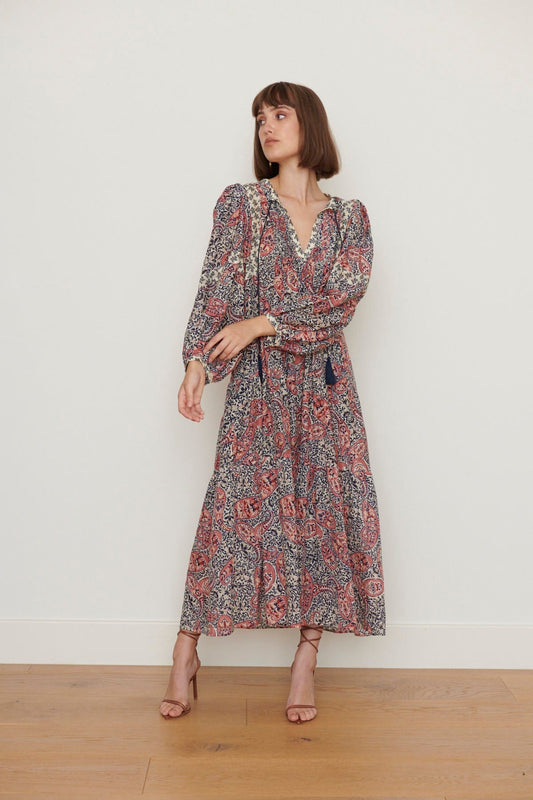 Caravan + Co Dresses ODETTA SILK COTTON DRESS - Petula Print