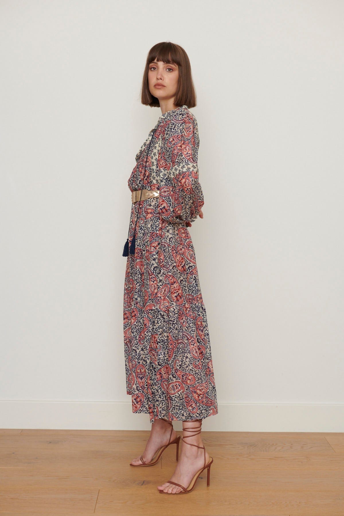 Caravan + Co Dresses ODETTA SILK COTTON DRESS - Petula Print
