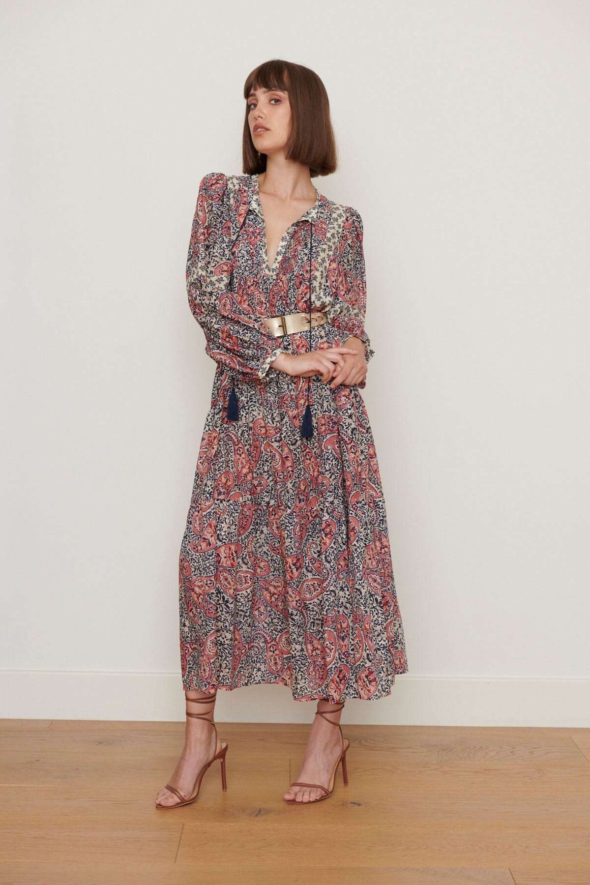 Caravan + Co Dresses ODETTA SILK COTTON DRESS - Petula Print