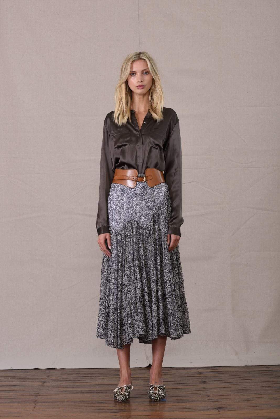 Caravan + Co Skirt CLAUDETTE TIERED SKIRT
