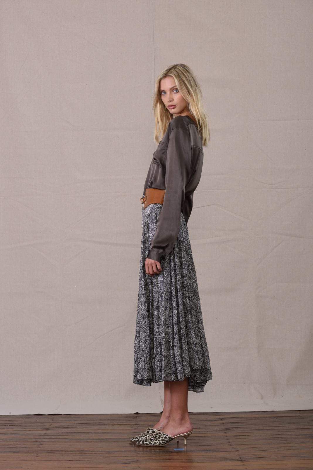 Caravan + Co Skirt CLAUDETTE TIERED SKIRT